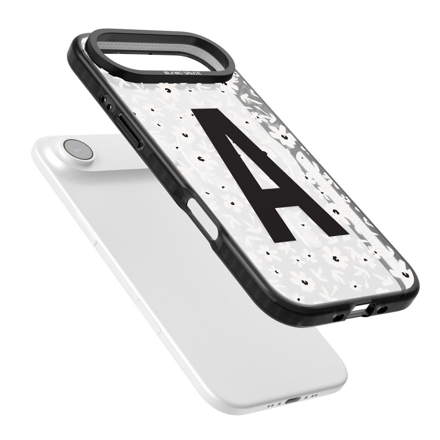 Initiale en gras personnalisée et florale