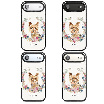 Personalised Yorkshire Terrier Floral Portrait