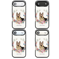 Personalised German Shepherd Floral Portrait