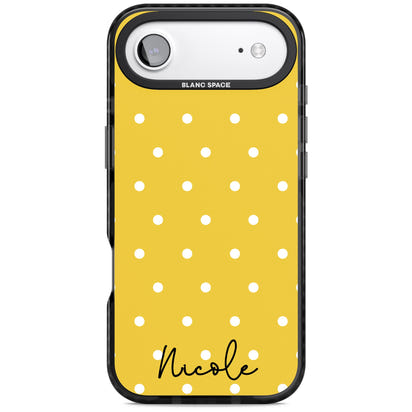 Personalised Yellow Polka Dot