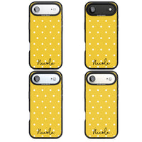 Personalised Yellow Polka Dot