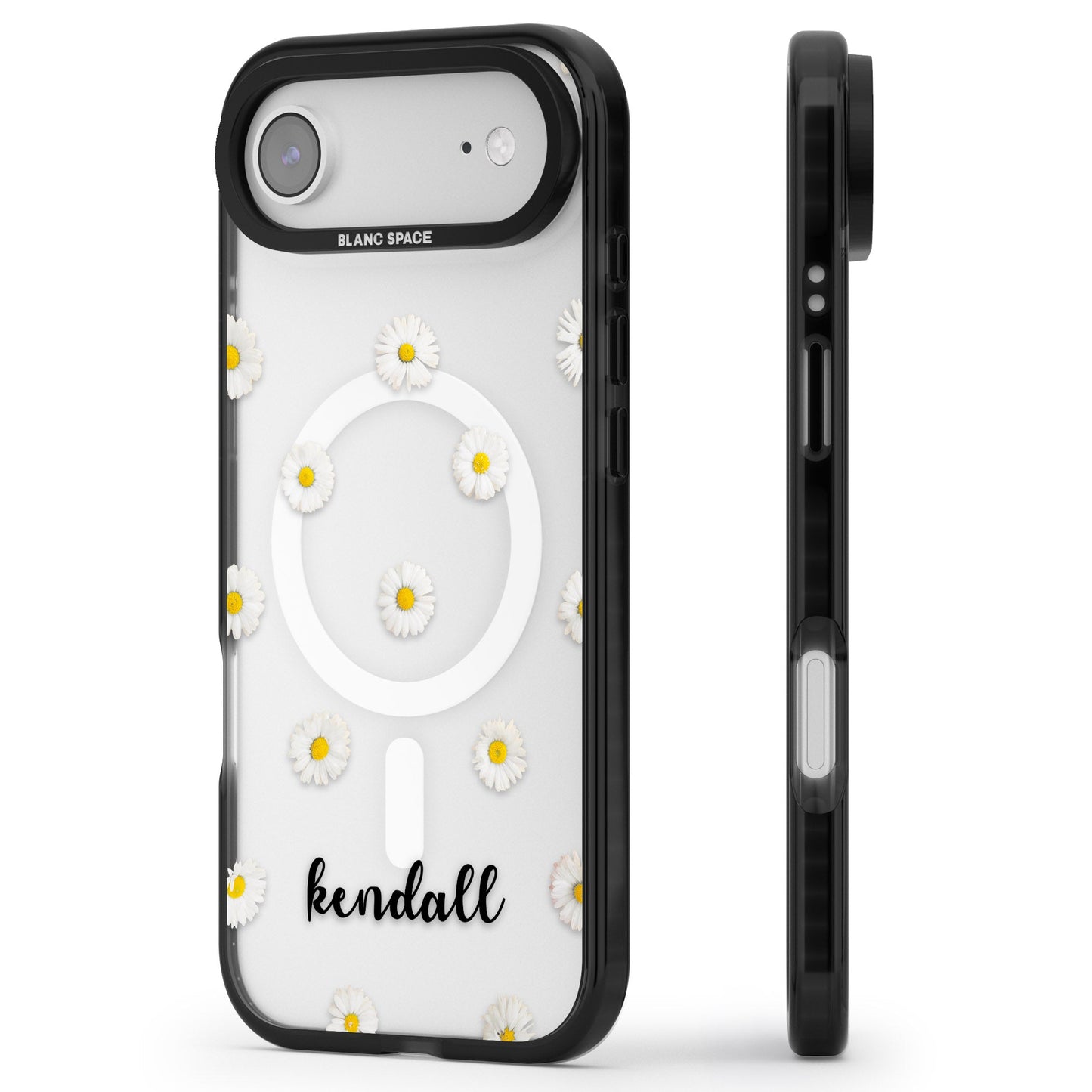 Personalised White Daisies & Cursive