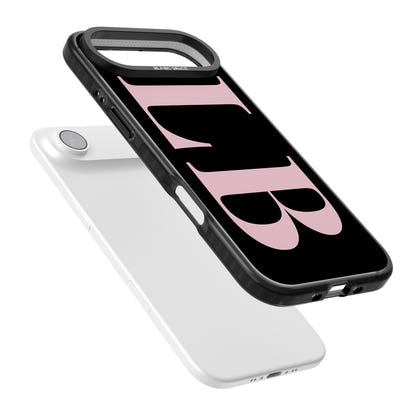 Lettres personnalisées roses et noires vertes