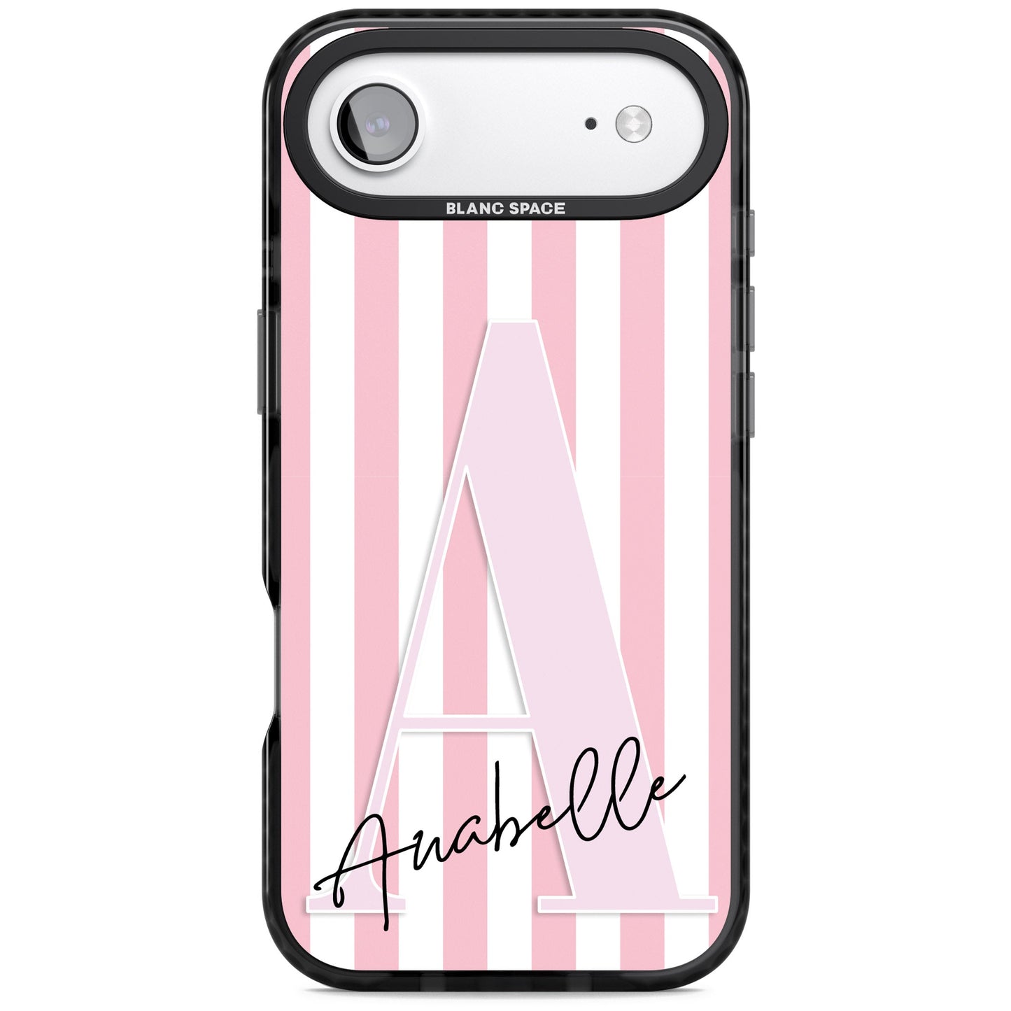 Personalised Pink Stripes & Monogram