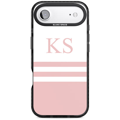 Personalised Pink Stripes & Initials