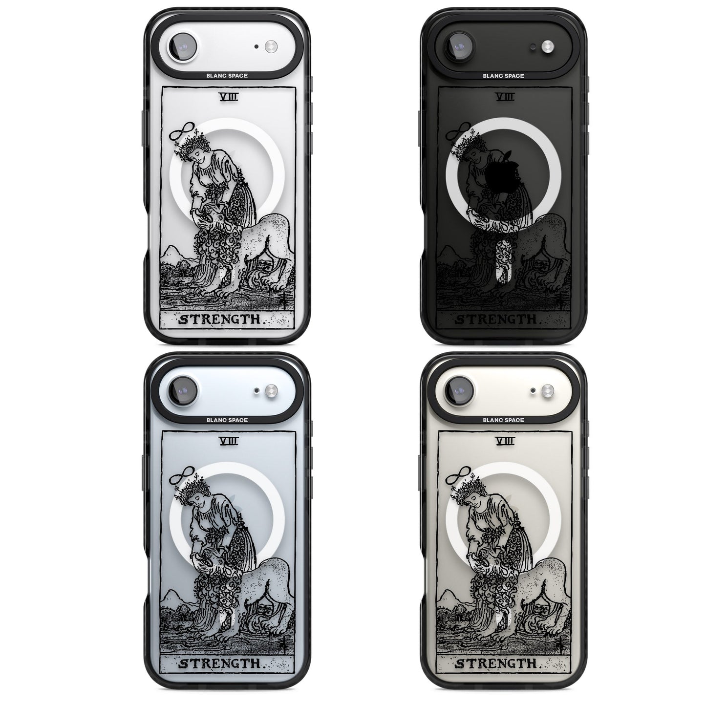 Personalisierte Stärke-Tarotkarte (Transparent)