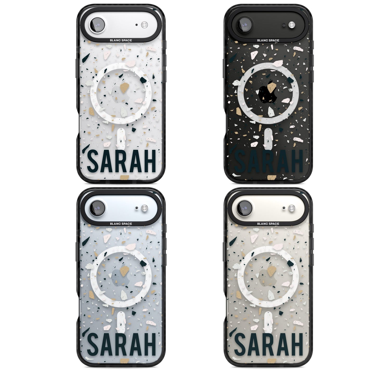 Personalised Terrazzo Blue, Pink, Brown