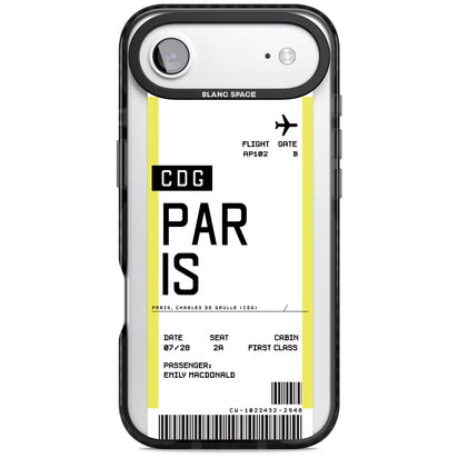 Personalised Paris Boarding Pass
