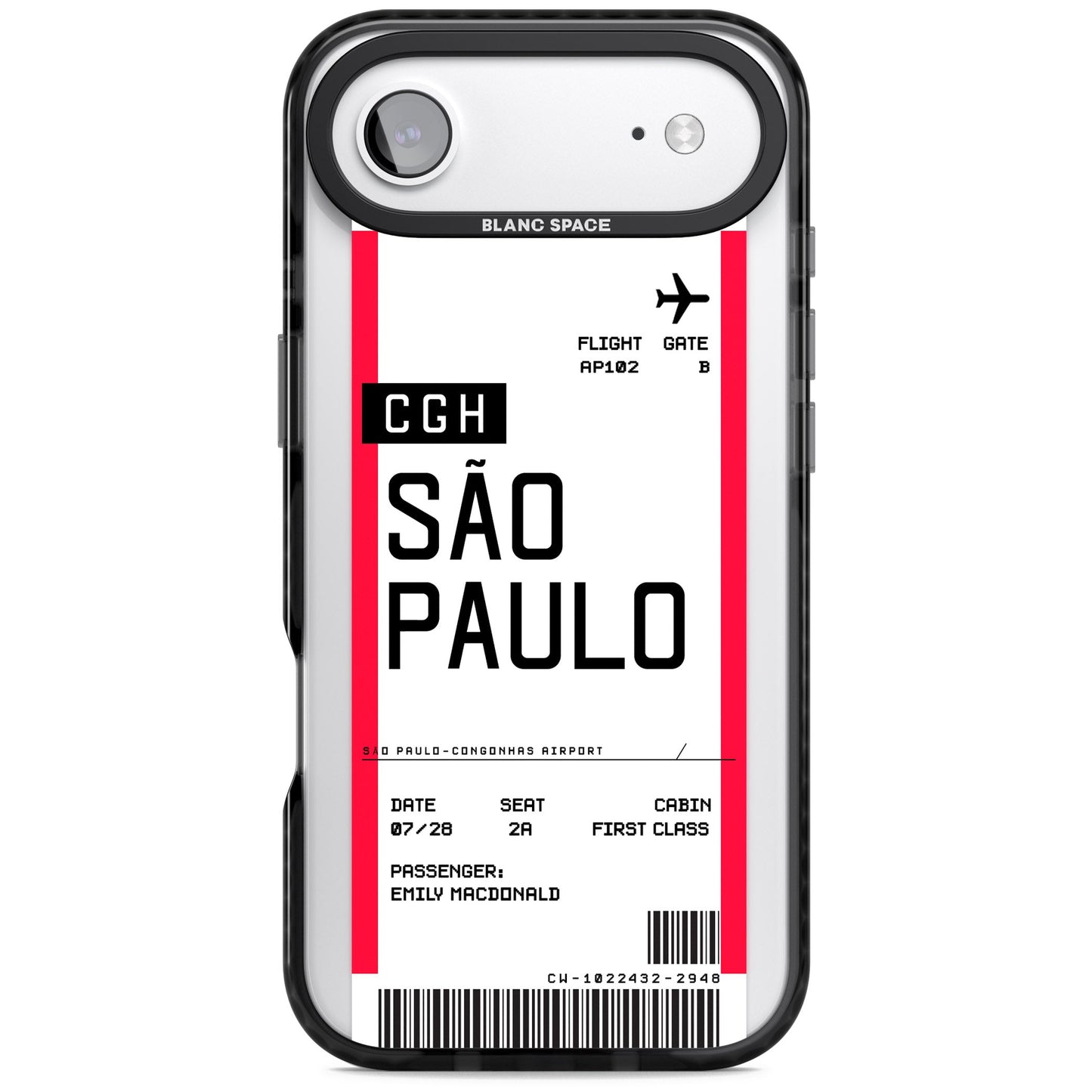 Personalisierte Bordkarte für São Paulo
