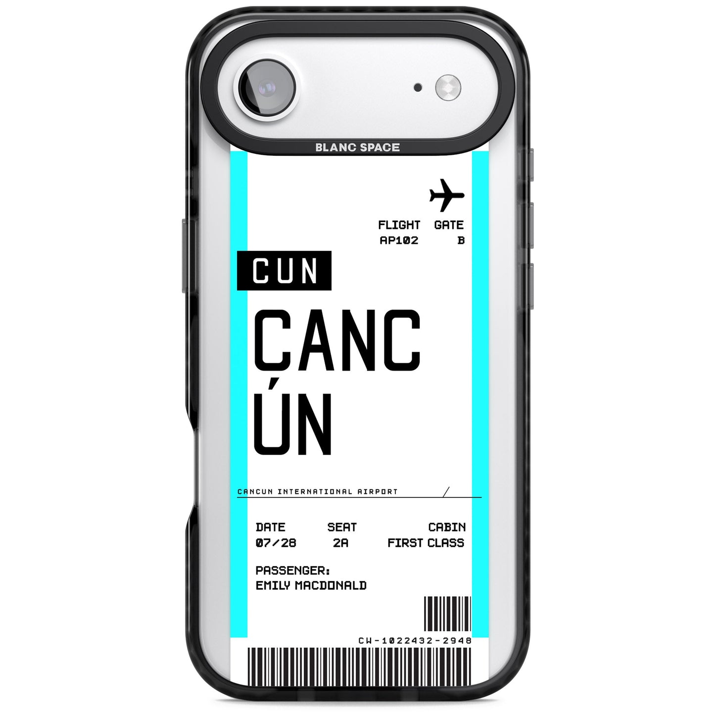 Personalised Cancún Boarding Pass