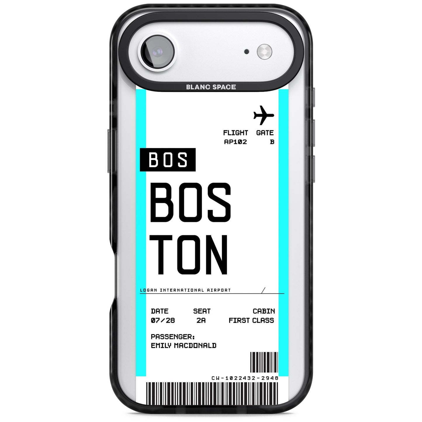 Personalised Boston Boarding Pass