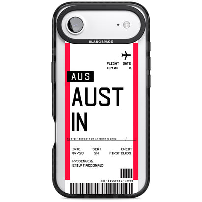 Personalised Austin Boarding Pass