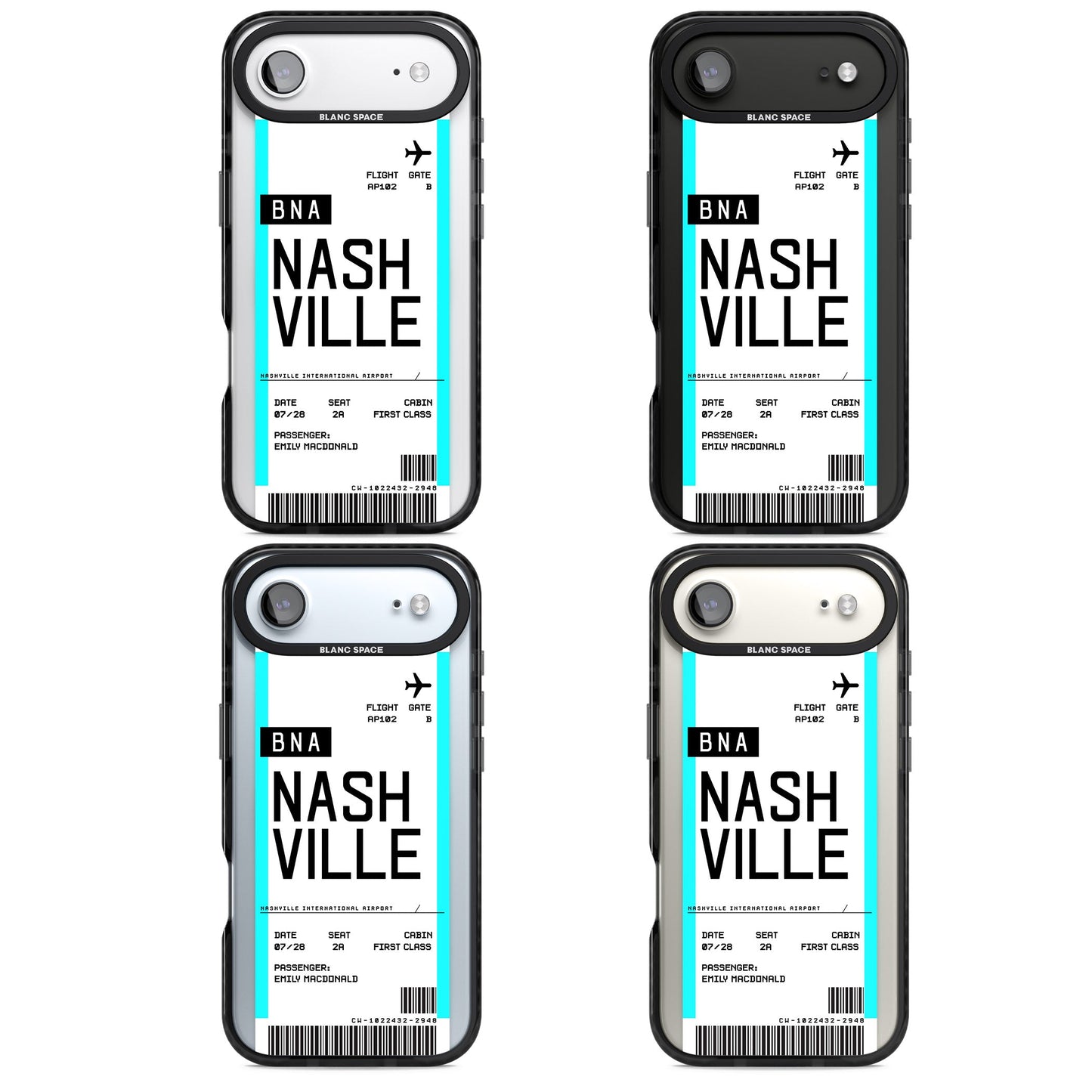 Carte d'embarquement personnalisée pour Nashville