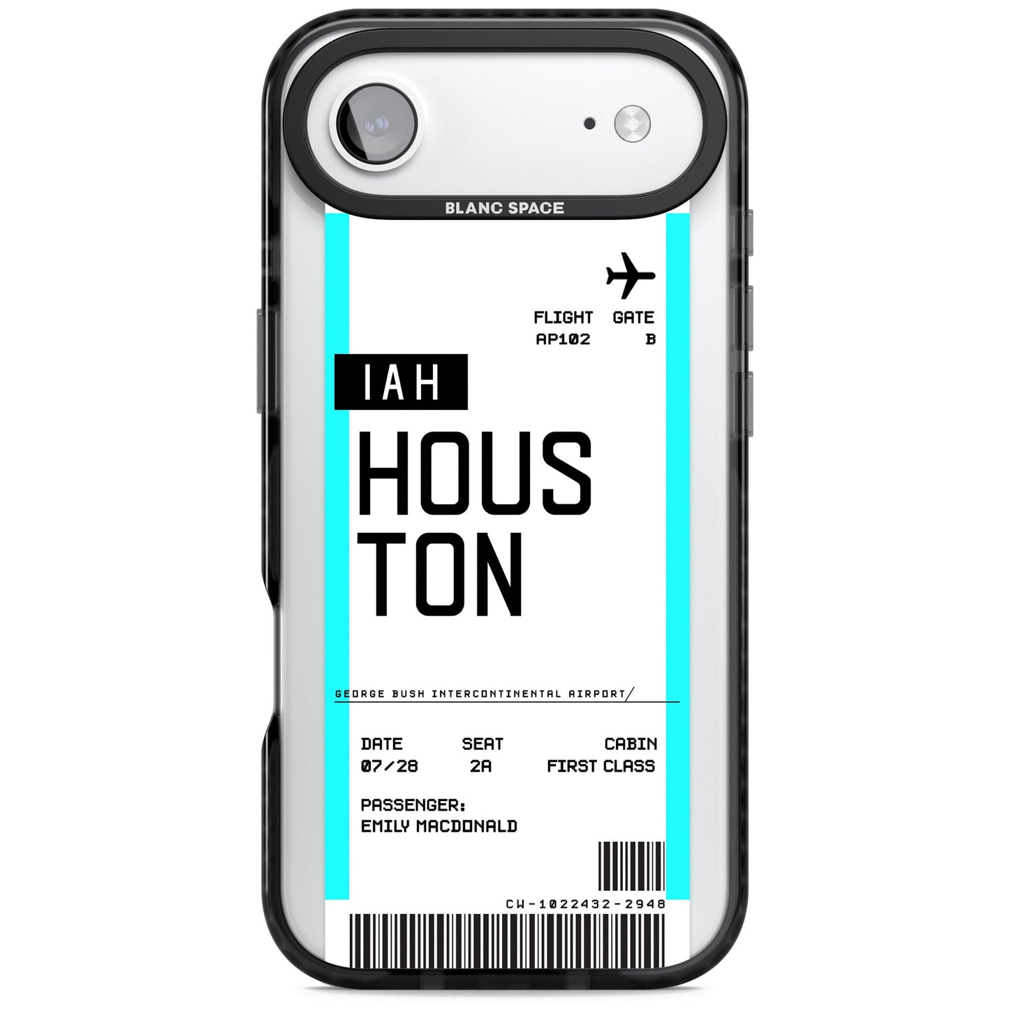 Personalised Houston Boarding Pass