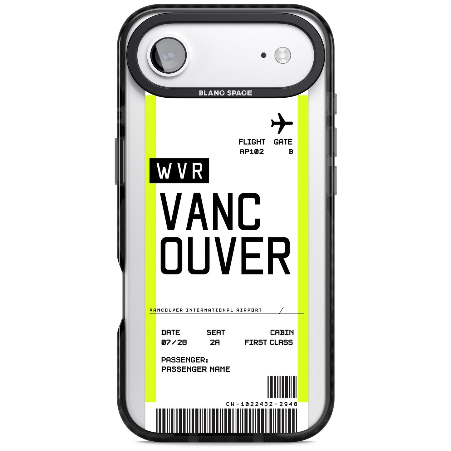 Personalised Vancouver Boarding Pass