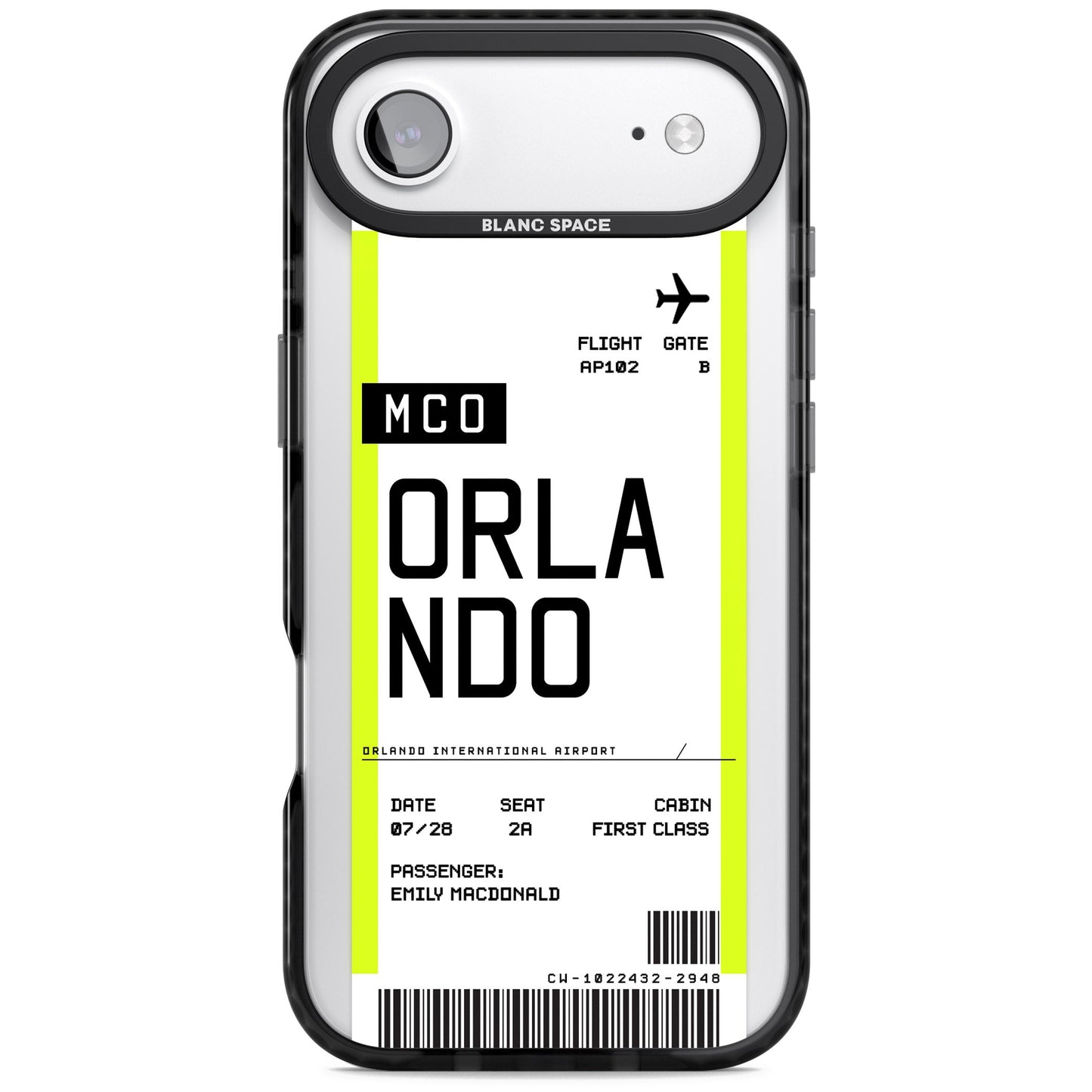 Personalised Orlando Boarding Pass