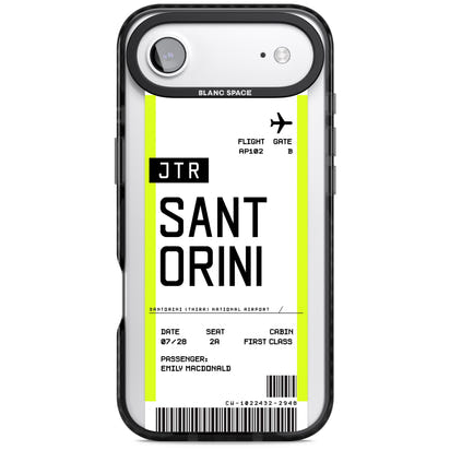 Personalisierte Bordkarte für Santorini