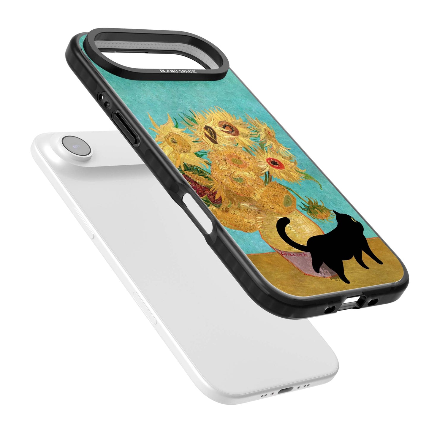 Cat with Van Gogh's Sunflowers