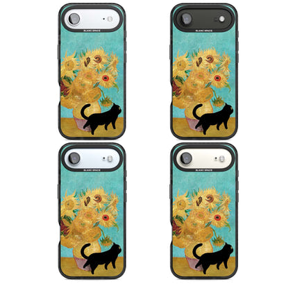 Cat with Van Gogh's Sunflowers