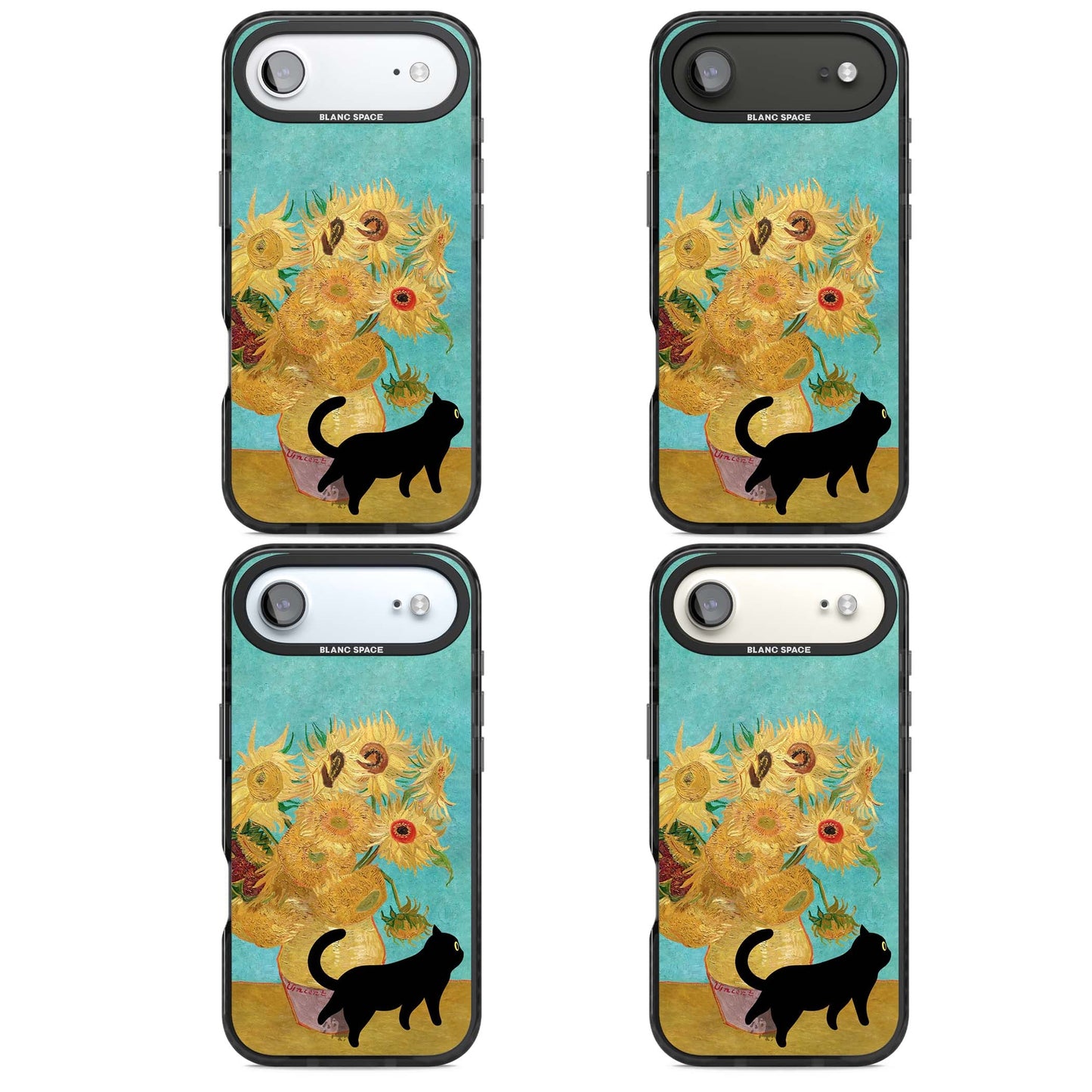 Cat with Van Gogh's Sunflowers