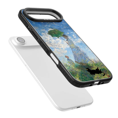 Cat with Monet's Parasol Lady