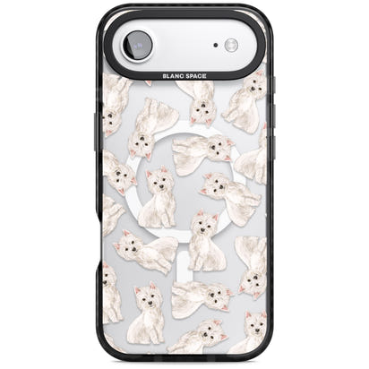 Motif de chien Westie