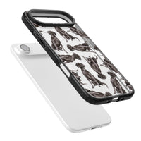 Black Labrador Watercolor Pattern