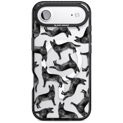 German Shepherd Pattern Black