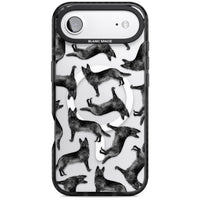 German Shepherd Pattern Black