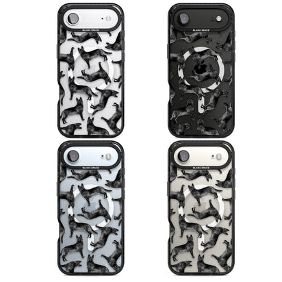 German Shepherd Pattern Black
