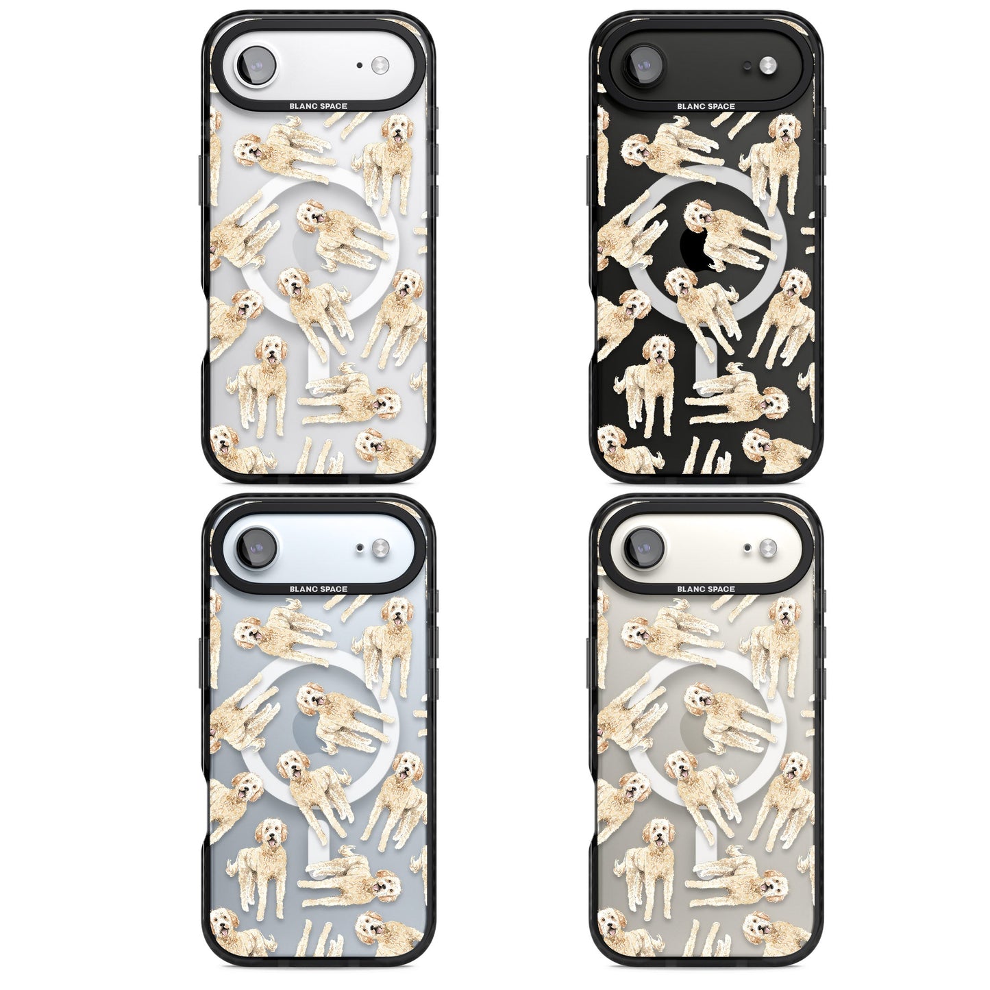 Goldendoodle Watercolour Dog Pattern