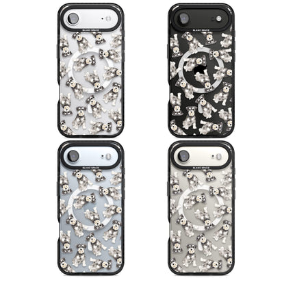 Aquarellzeichnung eines Zwergschnauzers