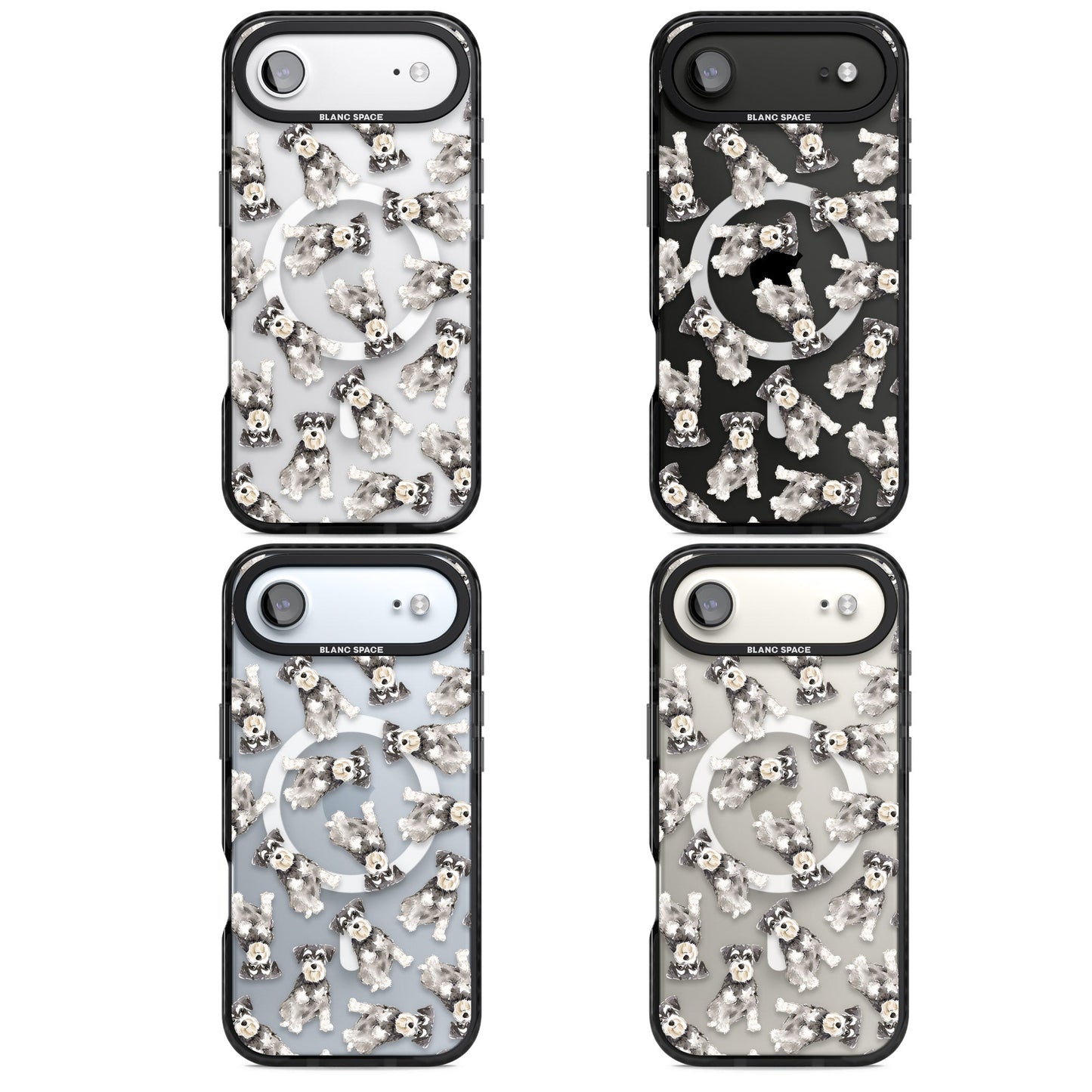 Aquarellzeichnung eines Zwergschnauzers