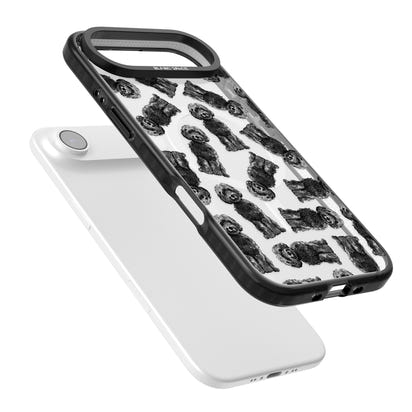 Black Cockapoo Watercolor