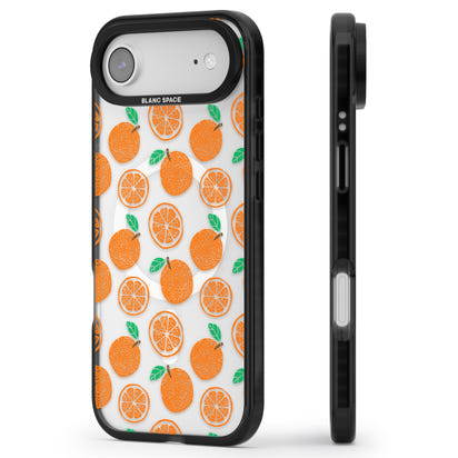 Orangefarbenes Muster