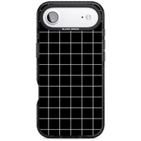 Minimalist Grid Pattern Black