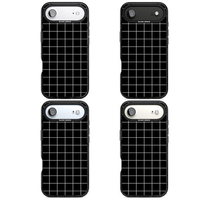 Minimalist Grid Pattern Black