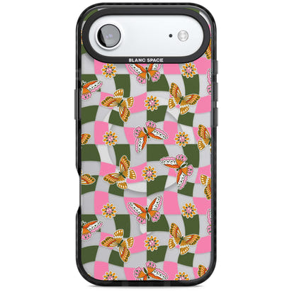 Wavy Butterfly Checked Pattern