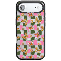 Wavy Butterfly Checked Pattern