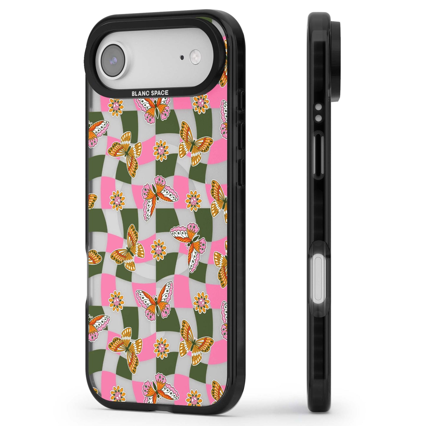 Wavy Butterfly Checked Pattern