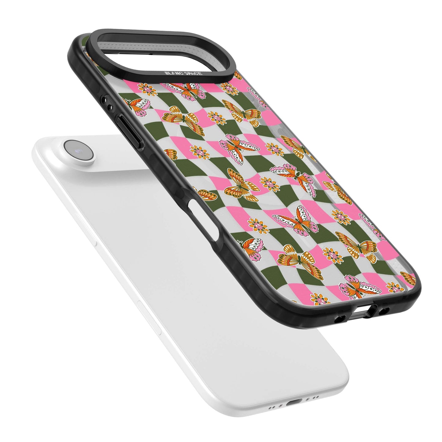 Wavy Butterfly Checked Pattern