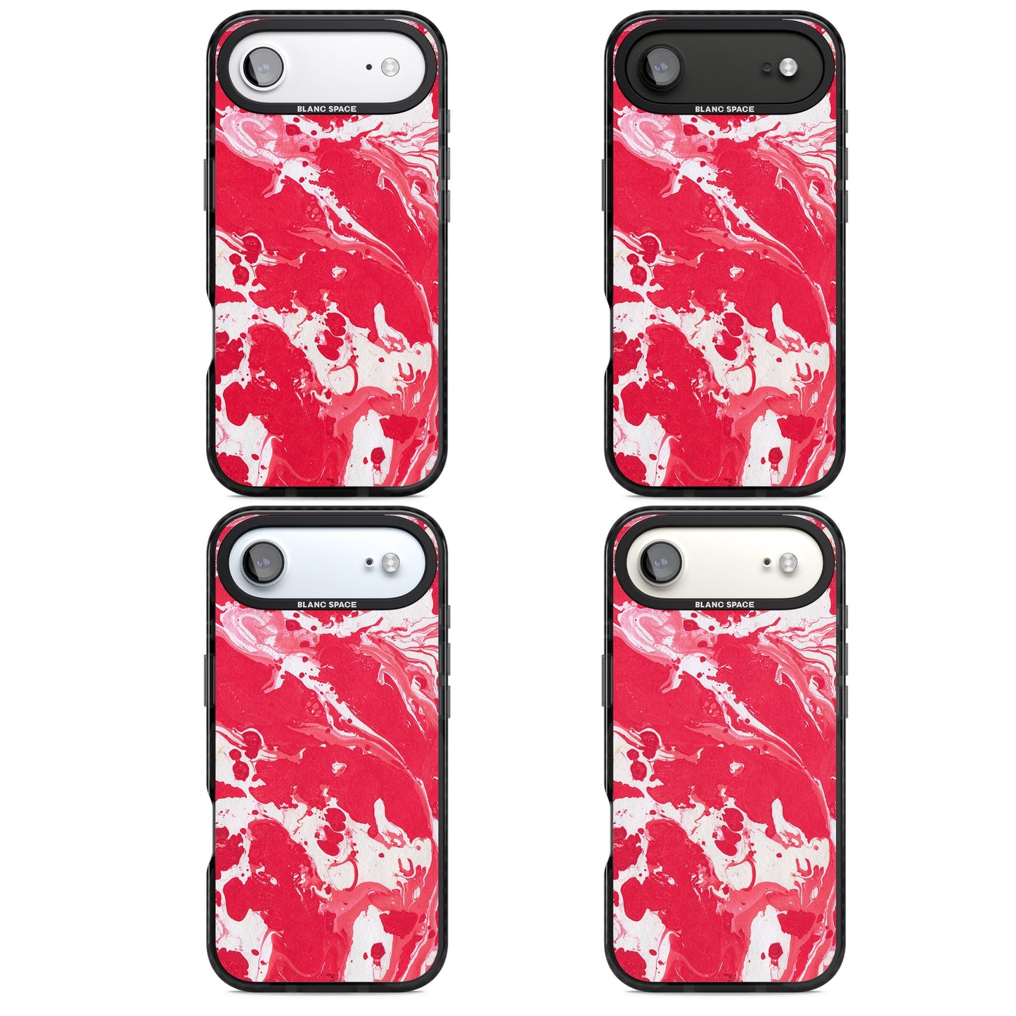 Red & White Marbled