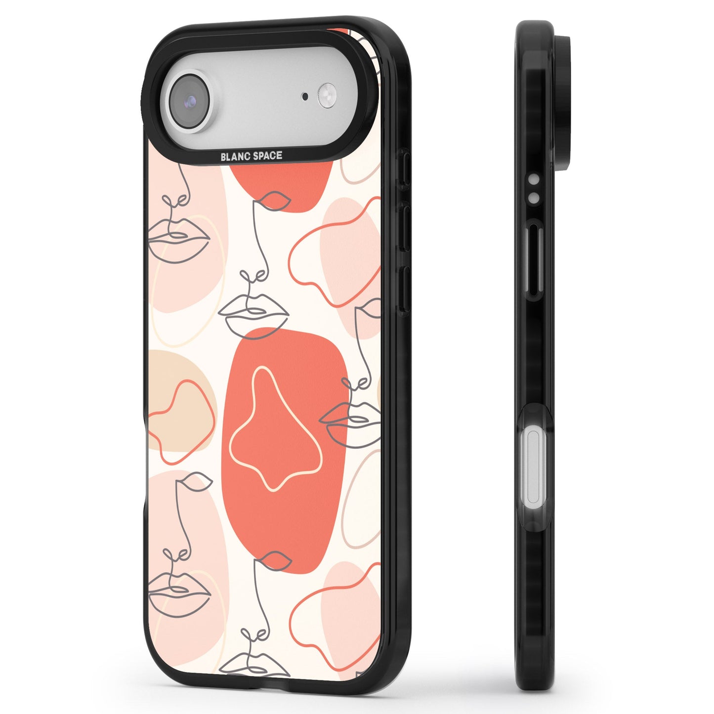 Abstract Face Line Art