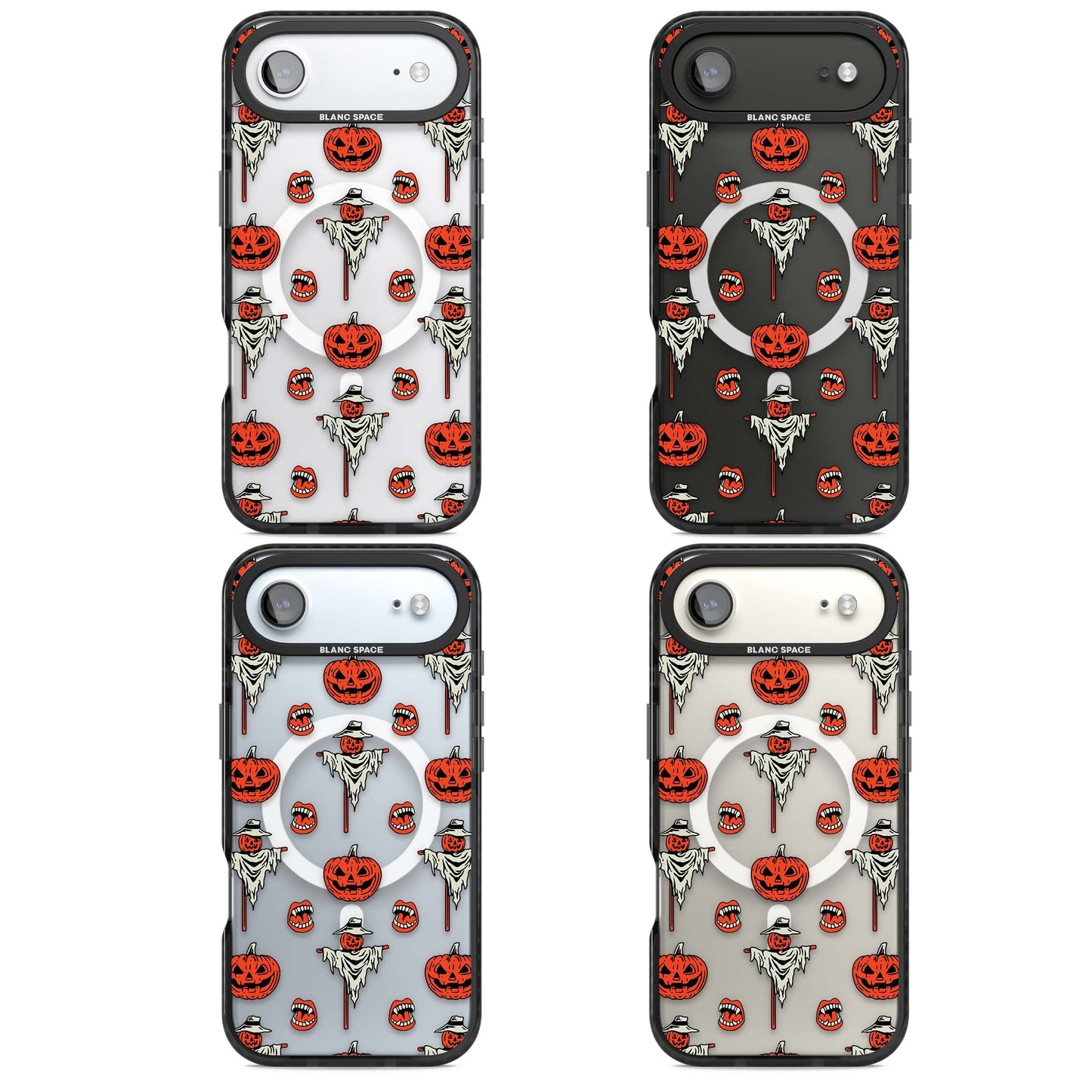 Retro Red Pumpkins & Scarecrows