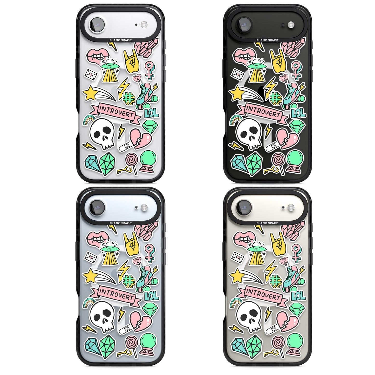 Autocollant introverti