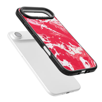 Red & White Marbled