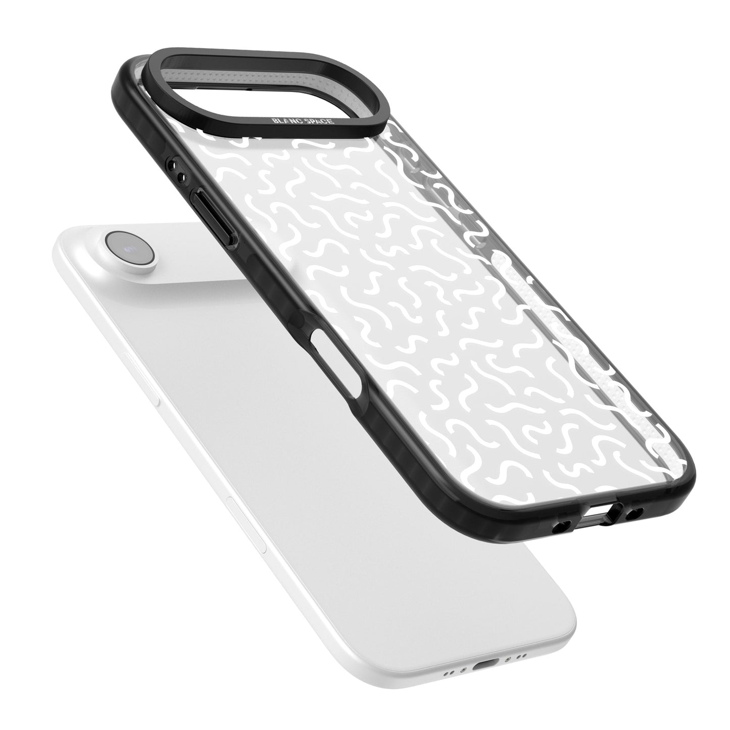 Schwarz-weißes Wellenmuster