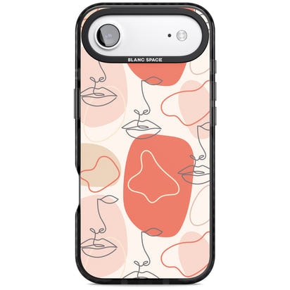 Abstract Face Line Art