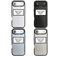 Excusez-moi si j'ai l'air de m'en soucier.