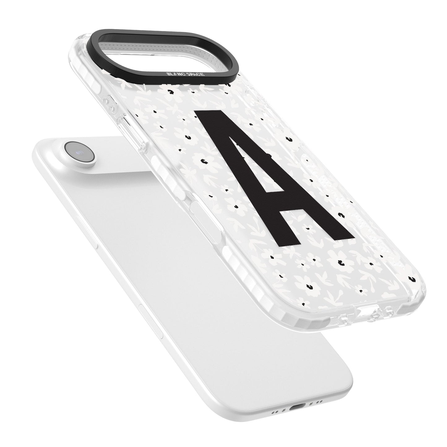 Initiale en gras personnalisée et florale